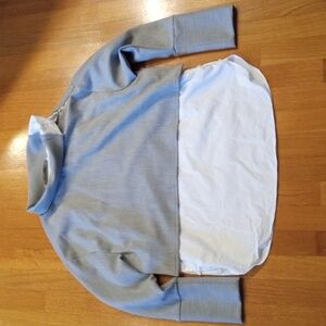 ZARA Trafaluc Collection Mock Neck Sweater Shirt Tail Blouse Cottagecore Small